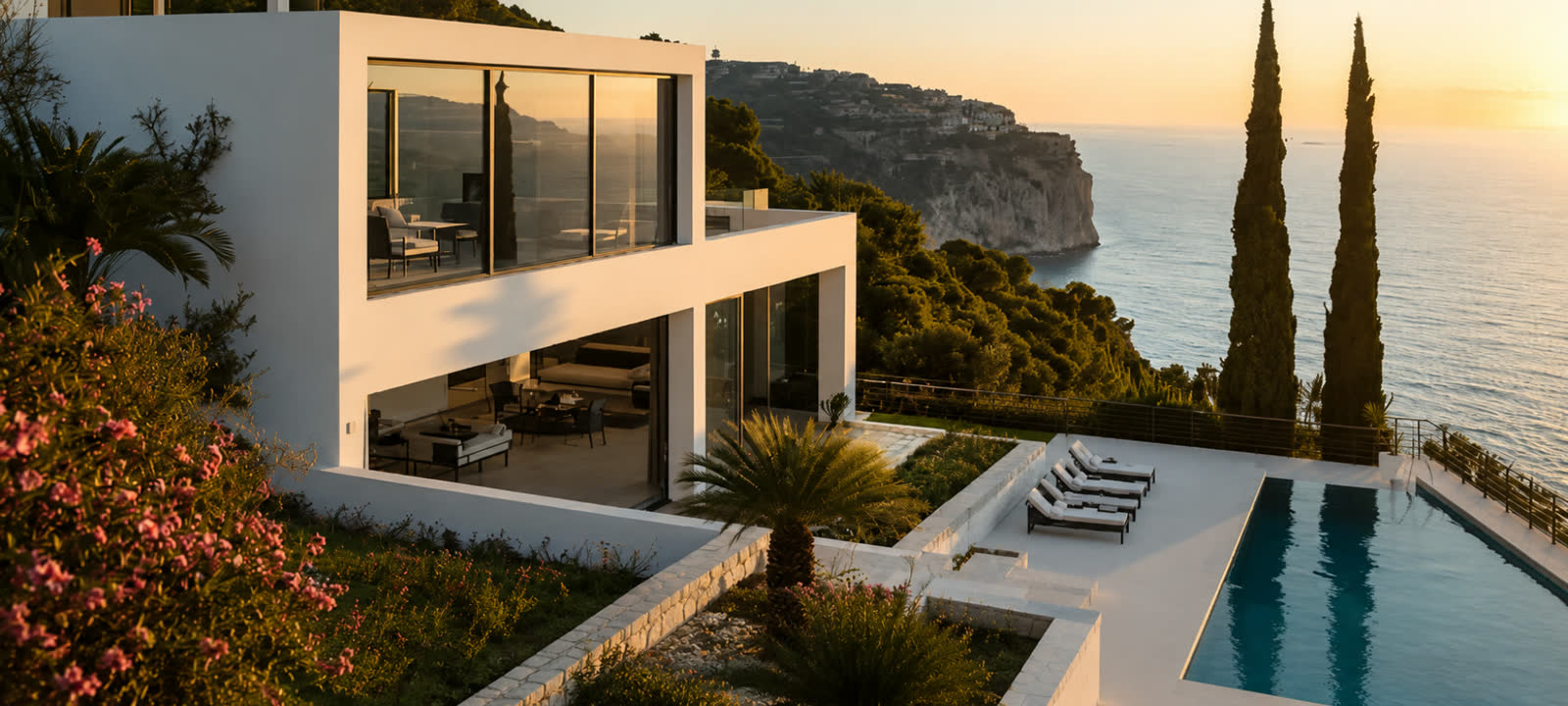 Villa avec piscine sur la Côte d'Azur : NEMEOS, agence immobilière à Roquefort-les-Pins