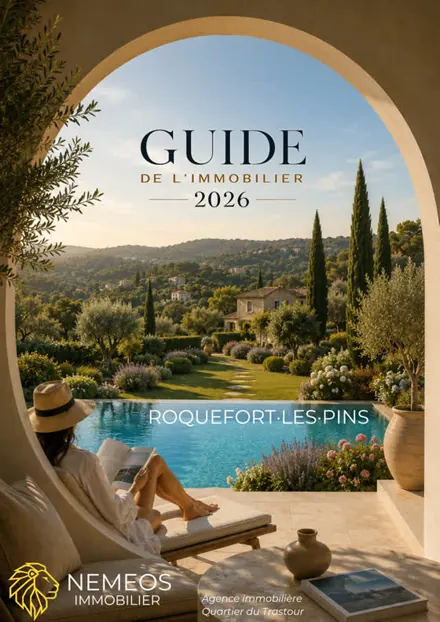 Couverture du Guide de l'immobilier à Roquefort-les-Pins 2026