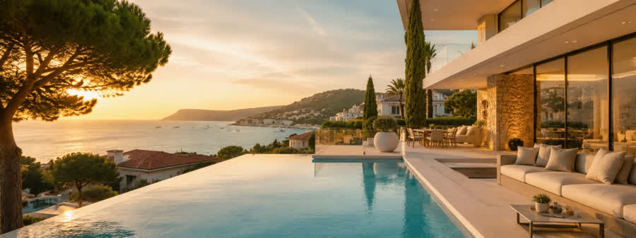 Villa avec piscine sur la Côte d’Azur