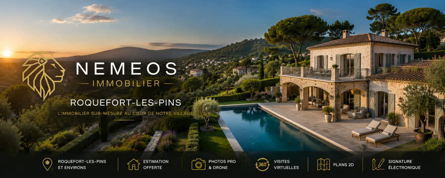 Roquefort-les-Pins, siège de NEMEOS Immobilier