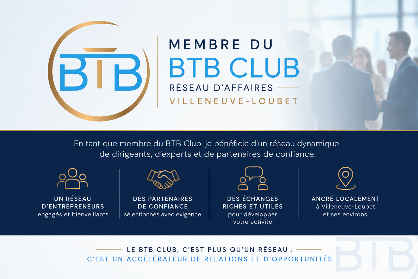 NEMEOS Immobilier, membre du BTB Club, réseau d'affaires de Villeneuve-Loubet